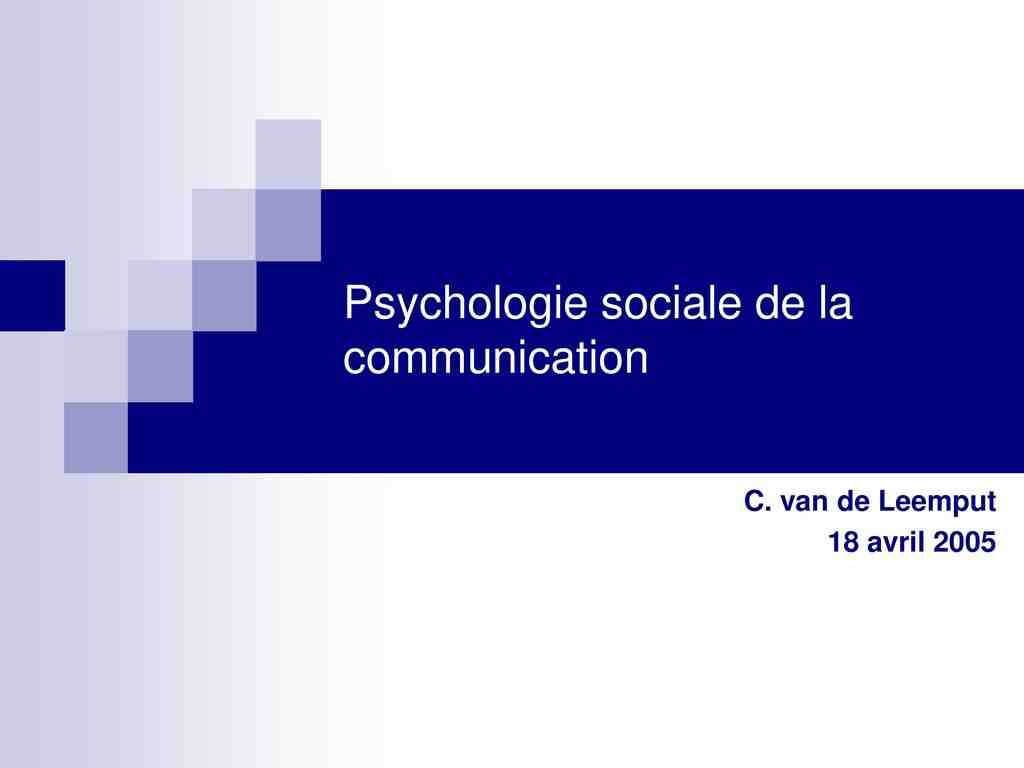 Quels sont les objectifs de la psychologie sociale ?